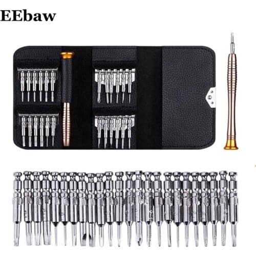 Leather Case 25 In 1 Torx Screwdriver Set Mobile Phone Repair Tool Kit Multitool Hand Tools For Iphone Watch Tablet PC 2019 New