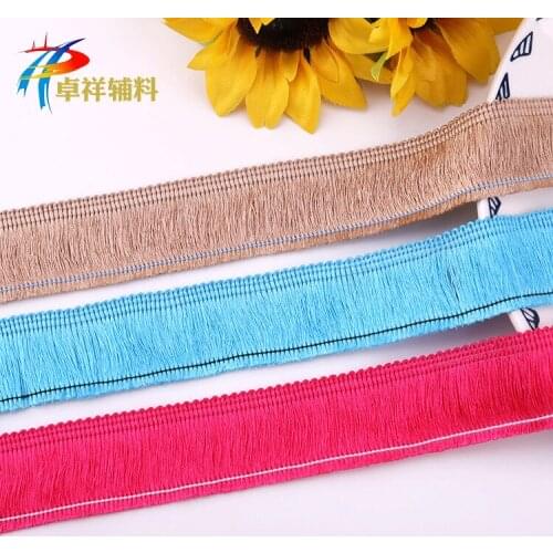 25m Colorful 3cm Polyester Fringe Lace Environmental Protection Earring Decoration Accessories Tassel Lace Accessory AT191