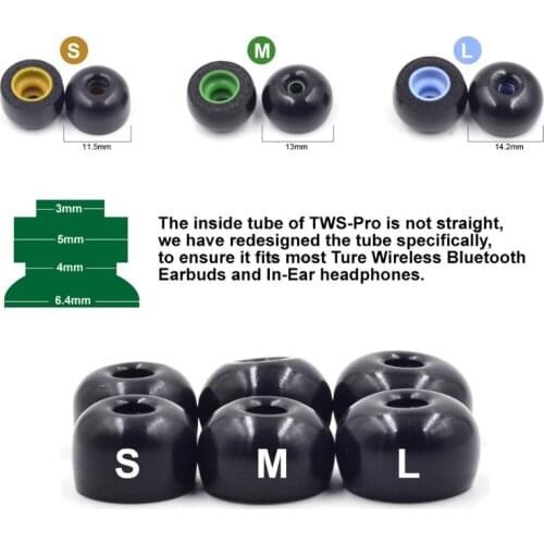 2021 New Earphone Sleeve cover for Jabra Elite 65t Replacement Memory Foam Ear Tips