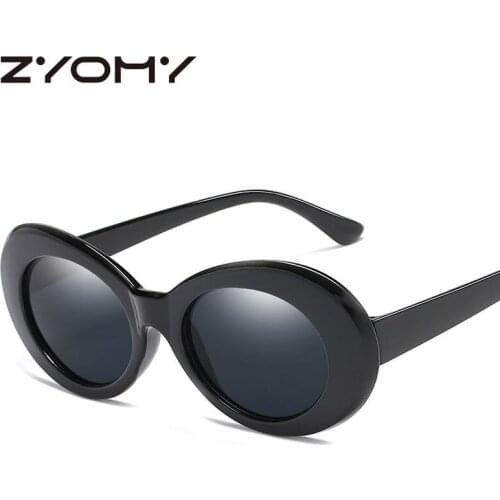 Q New Oval Men Women Sunglasses Gradient Driving Glasses Candy Color Gafas Small Frame Brand Design Eyewear Oculos De Sol UV400