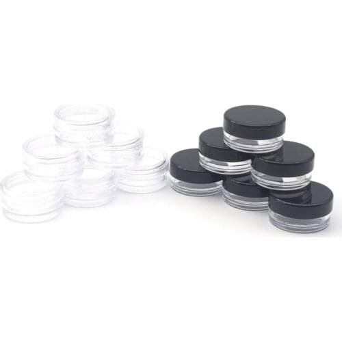 5pcs 2g Empty Cosmetic Containers Refillable Face Cream Jar Cosmetic Container Plastic Container Empty Sample Makeup Pot