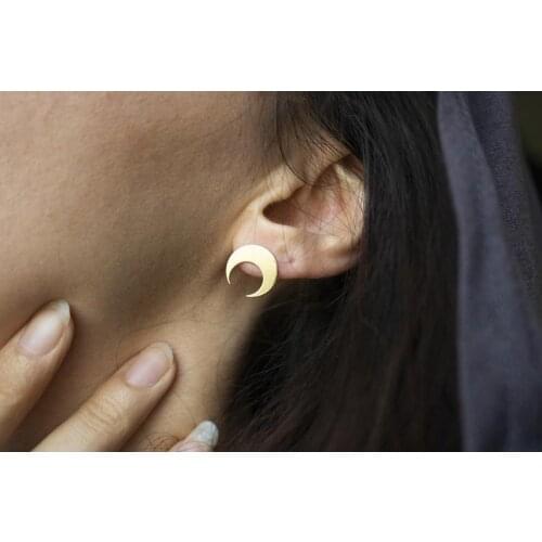 Moon Earrings, Crescent Moon Earrings, Danity Moon Earrings, Delicate Moon Studs