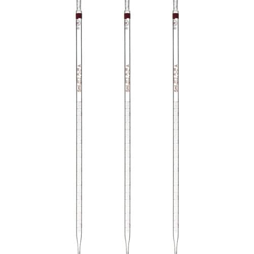 Serological Pipets Glass Scale Transfer Straw Serum Dropper Graduated Pipette 0.1/0.2/0.5/1/2/5/10/20/25/50ML Length 32cm 10/PK