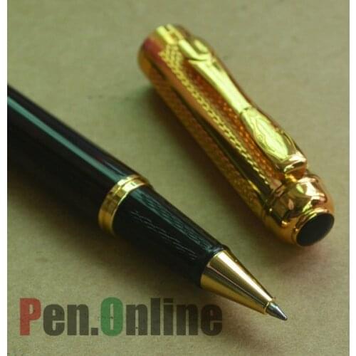 ROLLER BALL PEN NEW DIKAWEN 821 WINE MARBLE GOLDEN CAP HIGH QUALITY