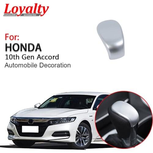 Loyalty for Honda 10th Gen Accord 2018 2019 2020 Interior Gear Shift Knob Cover Trim ABS Matte Car Styling Auto Accessories