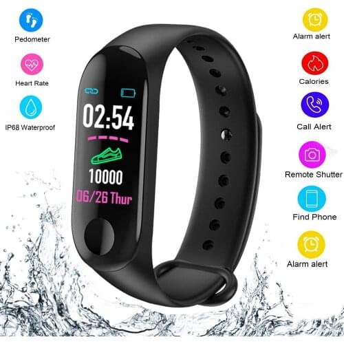 Smart Bracelet Sports Pedometer exercise Fitness Watch Running Walking Tracker Heart Rate Pedometer Smart Band