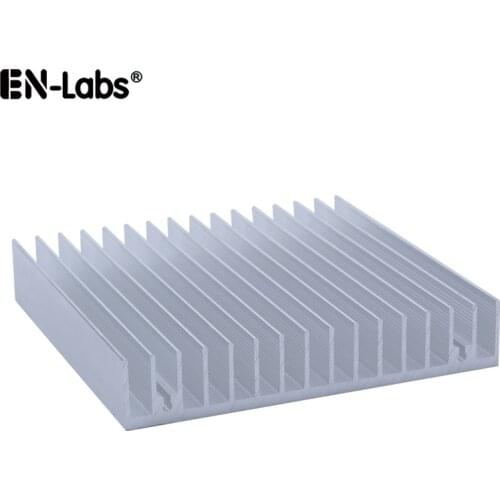 High Power Amilifier Electronic IC LED Light Aluminum Heat Sink Radiator Heatsink Chipset Heat Dissipation Cooling-100x100x18mm