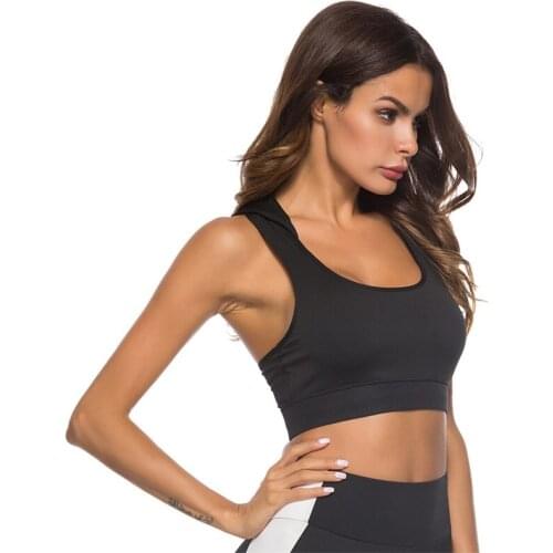 Women Sport Tank Crop Tops Fashion Hooded Athletic Vest Gym Fitness Sports Bras Running Female Girls Sprots Short Tees