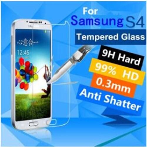 2.5D For Samsung Galaxy S4 Tempered Glass 9H High Quality Protective Film Explosion-proof LCD Screen Protector For I9500