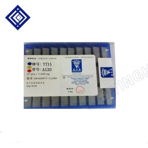 30pcs/box YT15 A120 Tungsten Carbide Welding Insert High Speed External Cutting Tool Boring Cutter For Steel Cast Steel