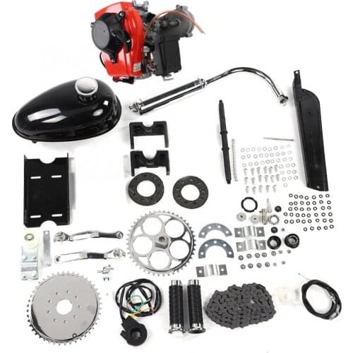 49CC/50CC 4/2Stroke Motorized Bicycle Gas Engine Motor Kit Petrol Gas Engine Motor Kit for Motorized Bicycle Bike Modification