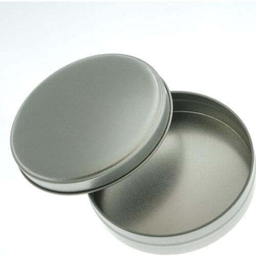 6Pcs Cream Jar Tin Cosmetic Lip Balm Containers Nail Crafts Pot Refillable Bottle with Thread Lid Empty Aluminum Tin Cans Jars
