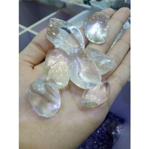 7pcs chakra stone 100% natural clear quartz tumbled stone reiki healing meditation crystals for room decoration high quality