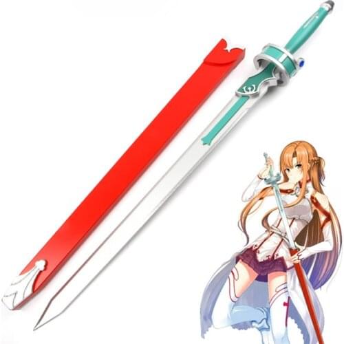 Anime Game Sword Art Online SAO Yuuki Asuna Lambent Light Sword Weapon Prop Role Play Asuna Wood Sword Model Halloween Party