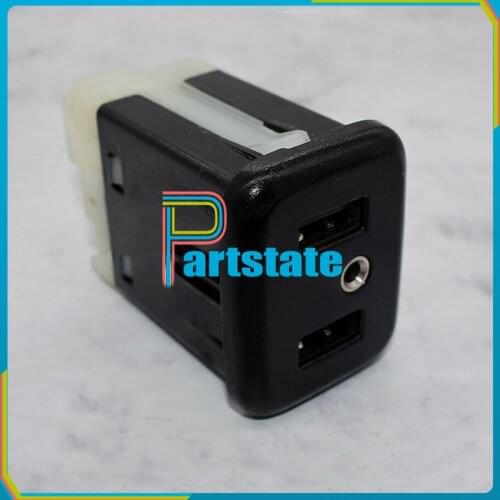 1pc High Quality Dual USB Port Interface AUX Jack Car Player 13519224 Fits For GM Chevrolet Chevy
