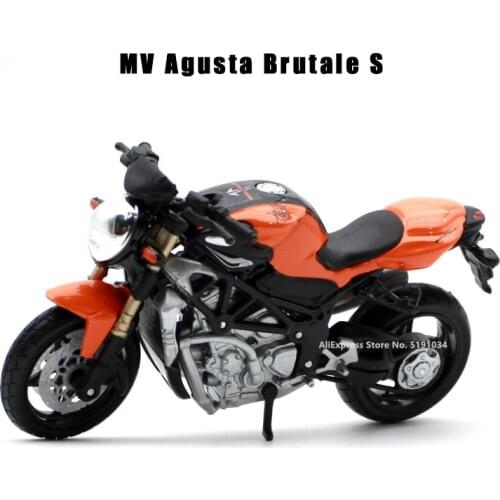 Bburago 1:18 Hot New Products MV Agusta Brutale S original authorized simulation alloy motorcycle model toy car gift collection