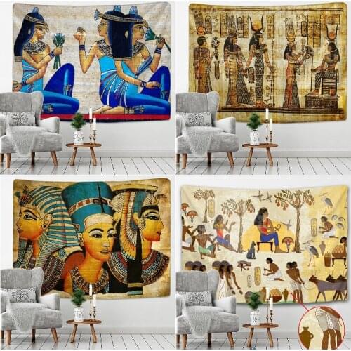 Egyptian African style witchcraft supplies tapestry wall hanging dorm room decor room decor aesthetic wall tapestry forest home