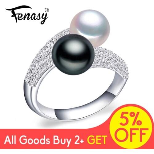 FENASY Rings With Cubic Zirkonia For Women