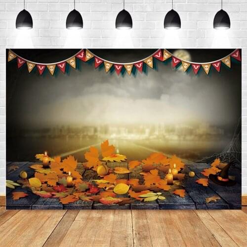 Yeele Fallen Leaves Bokeh Landscape Wood Board Photography Backdrop Custom Photographic Decoration Backgrounds For Photo Studio
