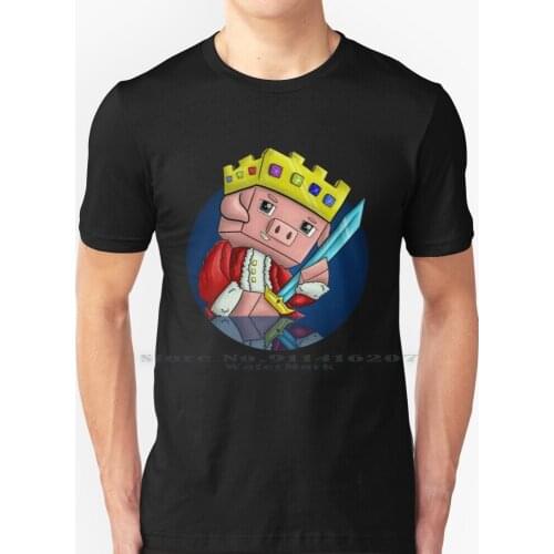 Technoblade Pig King T Shirt 100% Pure Cotton Technoblade King Technoblade King Pig Pig King King Of The Pig Hero Techno
