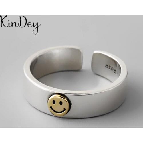 Korean Trendy Silver Color Round Rings For Women Lady Men Antique Rings Open Finger Jewelry