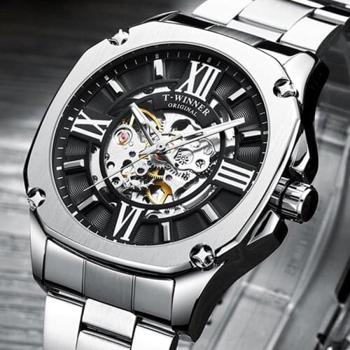 Mens Watch Fashion Sport Watch Mechanical Watch Waterproof Full Stainless Automatic Watch Business Wristwatch Reloj Hombre
