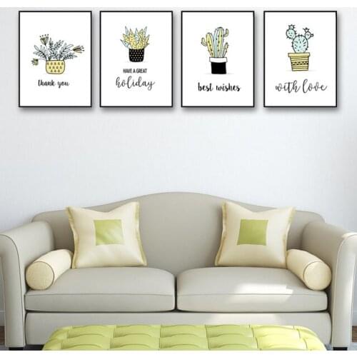 Wall Art Posters And Prints Canvas Painting Abstract Plants Life Decorative Painting Wall Pictures For Living Room