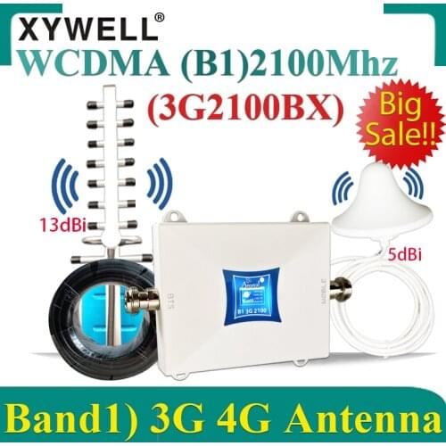 New!! 3G Signal Repeater LTE(Band1) 2100 4G Cellular Amplifier WCDMA 2100MHZ CellPhone GSM Repeater 3G 4G Mobile Signal Booster