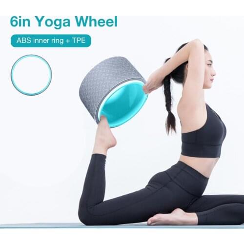 Yoga Pilates TPE Yoga Circle Wheels Professional Fitness Equipment Roller Wheel Back Training Tool Slim Magic Waist Shape Ring
