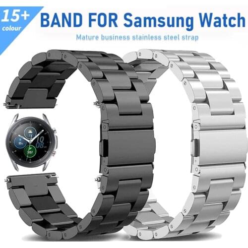 Stainless Steel Band for Samsung Galaxy Watch 3 41mm Classic Metal Strap Bracelet for Galaxy Watch3 45 Mm Wrist Strap Watchbands