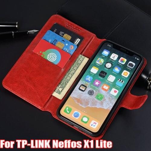 Luxury PU Leather Cover Case For TP-LINK Neffos X1 Lite TP904A TP904C 5.0" Case Flip Protective Phone Back Cover Bag Capa
