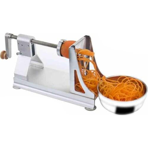 Multifunctional Vegetable Cutter Stainless Steel Blade Manual Food Spiral Slicer Grater Cutter Potato Carrot Grater Kitchen Tool