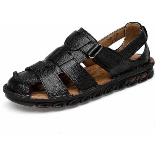 2018 Mens Sandals Outdoor Summer Beach Sandals Mens Closure Shoes Elastic Comfort Non-slip Gladiator Mens Casual Shoes