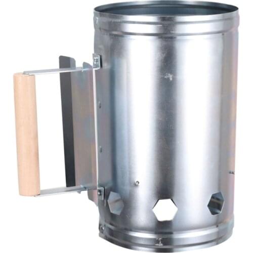 Outdoor Barbecue Tools With Handle Non Slip Camping Carbon Chimney Starter Fire Grill Fast Stove Charcoal Ignition Barrels