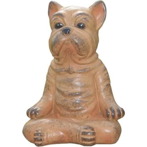 Yoga Bulldog Statue Resin Dog Sculpture Animal Yoga Statue For Office Home Decor Garden Decoration Outdoor Jardin Garten