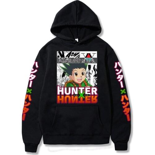 Hunter X Hunter Hoodie Winter Sweatshirts Kurapika GON FREECSS Manga Cotton Hoodies Pullovers Tops Men Clothes
