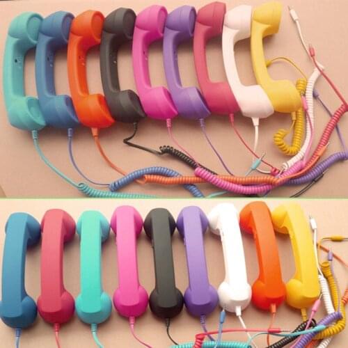 3.5mm Universal Phone Telephone Radiation-proof Receivers Cellphone Handset Classic Headphone MIC Microphone r29