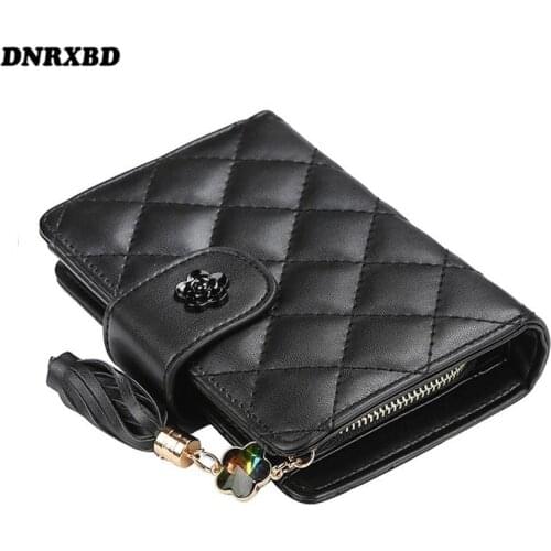 Womens wallet Fashion small wallet monedero mujer Tassels zipper Wallet coin purse portfel damski luxury wallet cartera mujer