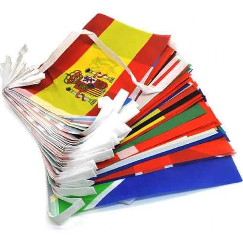 100/200 Fashion Countries National Flags Banner International World Flags String Flags Bunting Banner For Party Decorations
