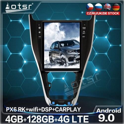 128G Car Multimedia Tesla Vertical Screen For TOYOTA Harrier 2013 - 2019 Android Radio Recorder Video DVD Player GPS Navigation