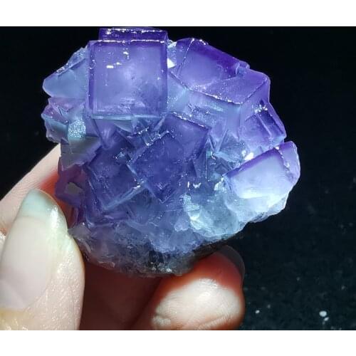 30.8gNatural rare purple fluorite cluster mineral teaching specimen CRYSTAL HEALING CRYSTAL QUARTZ GEM home decoration