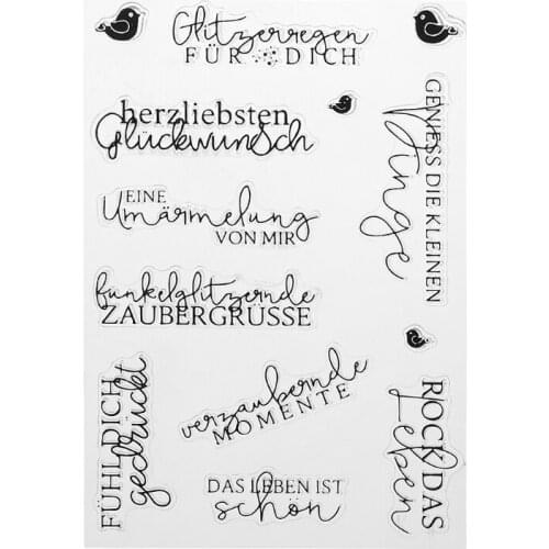 Alphabet DIY Silicone Clear Stamp Cling Seal Scrapbook Embossing Album Decor New