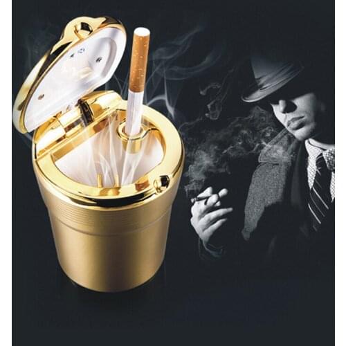 Car advanced vehicle mounted multifunctional car inner circular ashtray personal creative belt with LED lamp cover