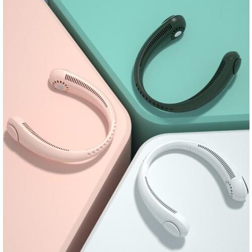 Bladeless Neck Fan USB Rechargeable Mini Protable Cooling Fan Neck Cooler Wearable Neckband Fan for Home Office Outdoor