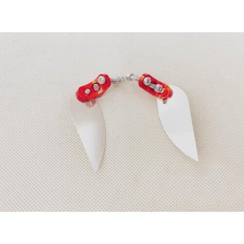 Free Shipping 1 Pair Turn Fins For E36 Sword RC Boat Model Metal Water Jet 54.5*21mm Spare Parts