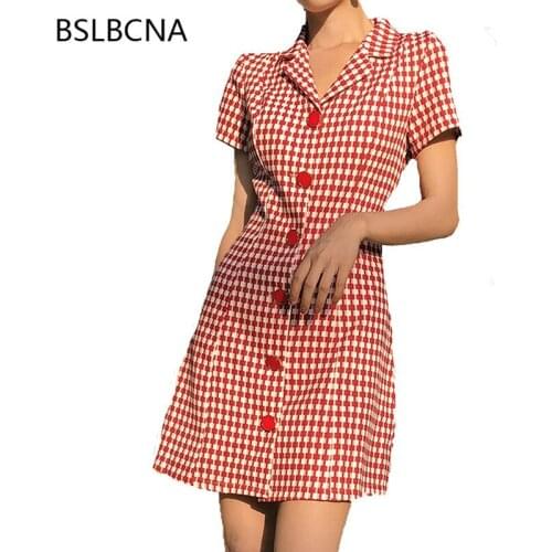 Летние платья в клетку BSLBCNA China At AliExpress