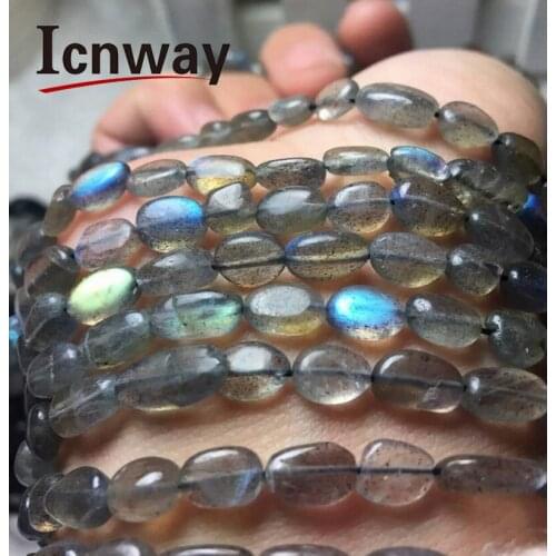 Natural Free shape Labradorite Stone Beads 8*3mm For Jewelry Making 15inches DIY Jewellery necklace bracelet Wholesale
