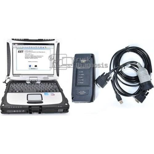 ET Adapter III ET3 comm 3 diagnostic tool +2019 catET diagnostic interface+2019 catsis +Flash software+Thoughbook CF19 laptop