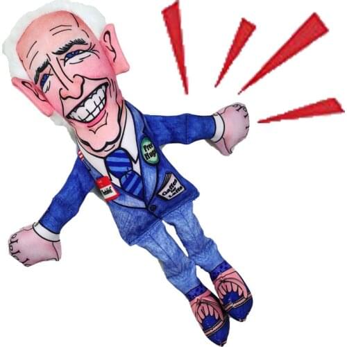 Joe Biden Political Parody Dog Chew Toy with Squeaker - Durable Quality Biden Pet Dog Chew Toy