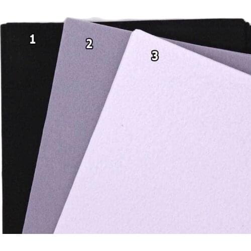 White Black Gray Color Felt Cloth 1MM Felt Fabric Polyester Fabrics Needlework Diy Needle Sewing Handmade Fieltro Feltro